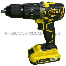 High-Quality 20V 2000mAh Lithium Battery Brushless Impact Drill Electric Tool Power Tool